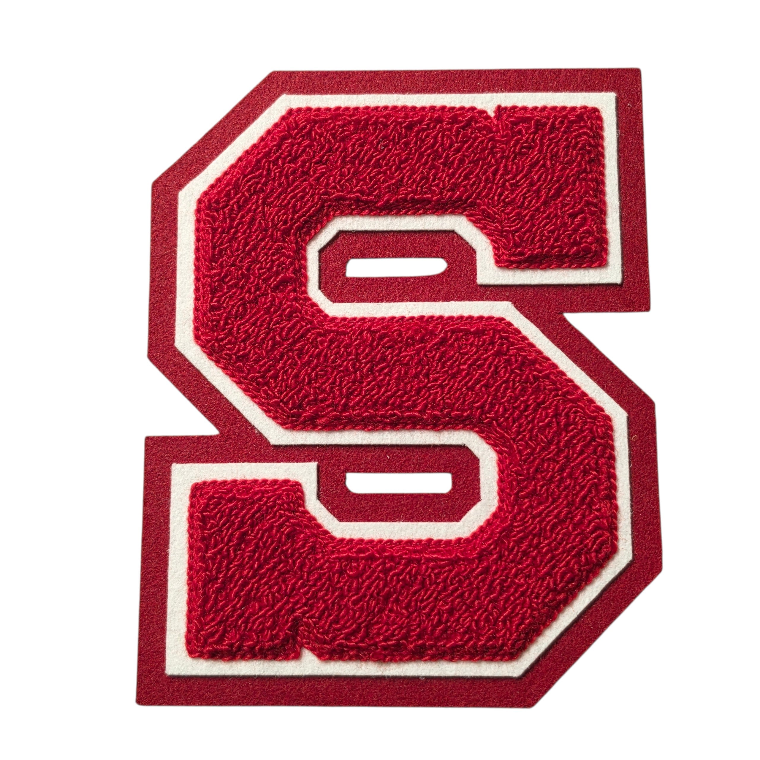 Red Chenille 6" Letter S