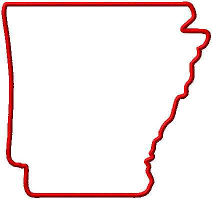 Chenille Arkansas Letterman Jacket Patch