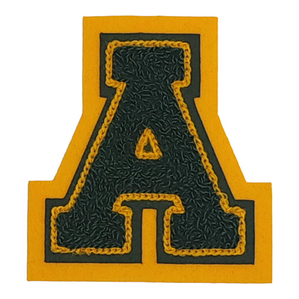 Letterman Jacket Chenille 3 inch letter A