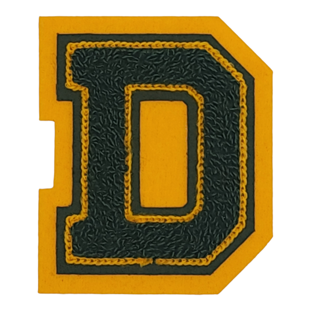Letterman Jacket Chenille 3 inch letter D