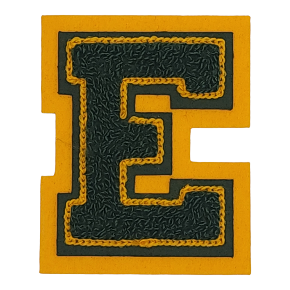Letterman Jacket Chenille 3 inch letter E