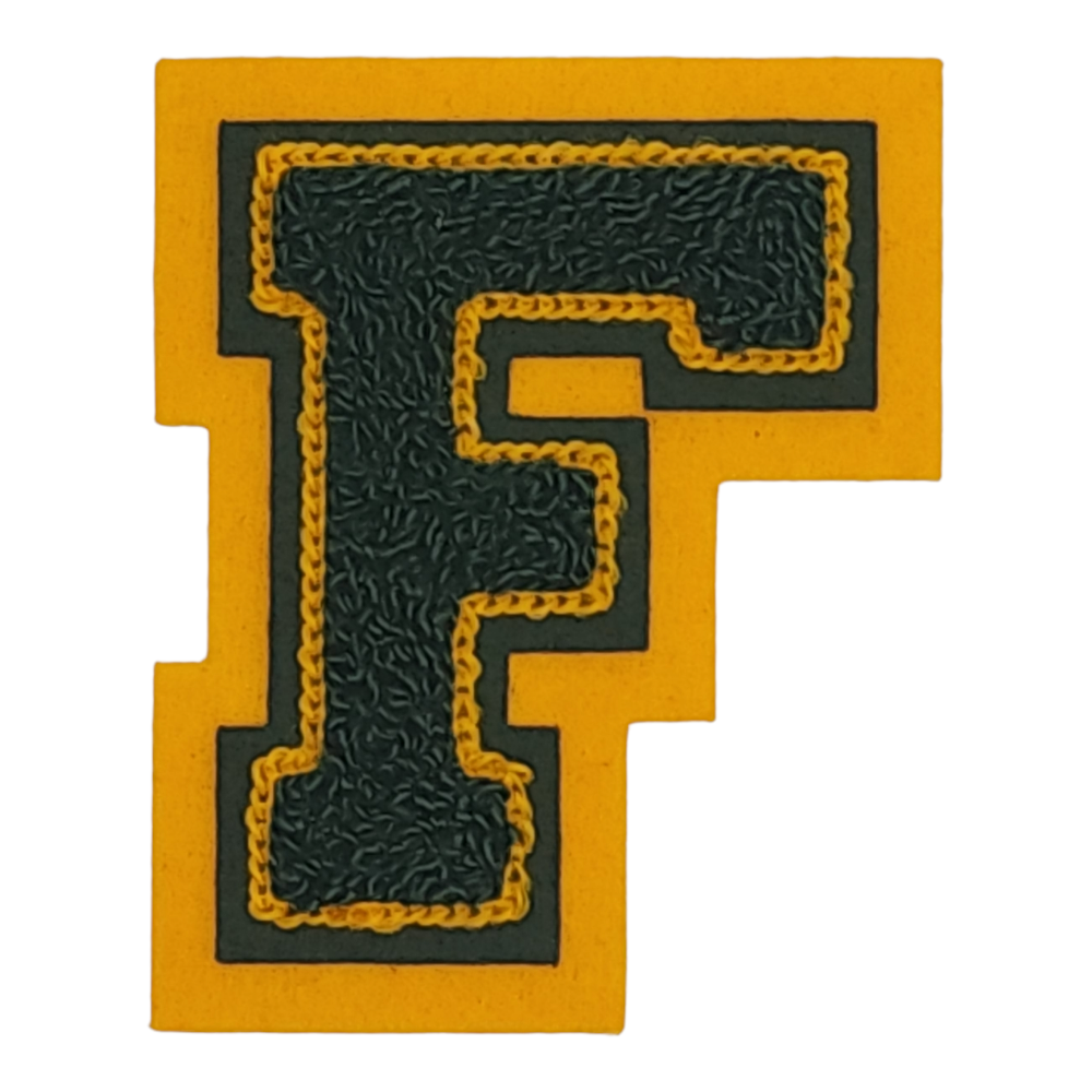 Letterman Jacket Chenille 3 inch letter F