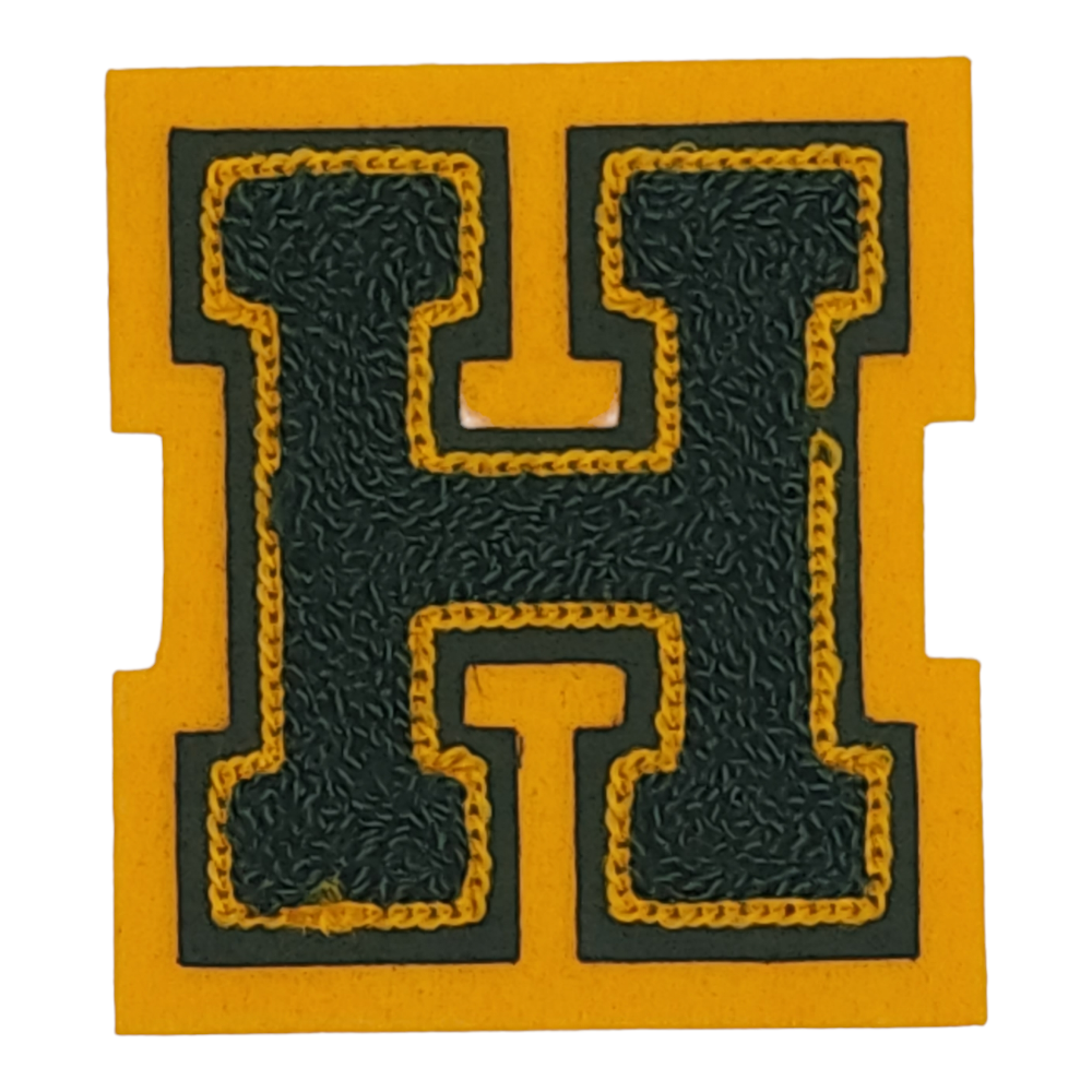 Letterman Jacket Chenille 3 inch letter H