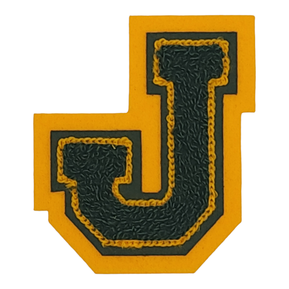 Letterman Jacket Chenille 3 inch letter J