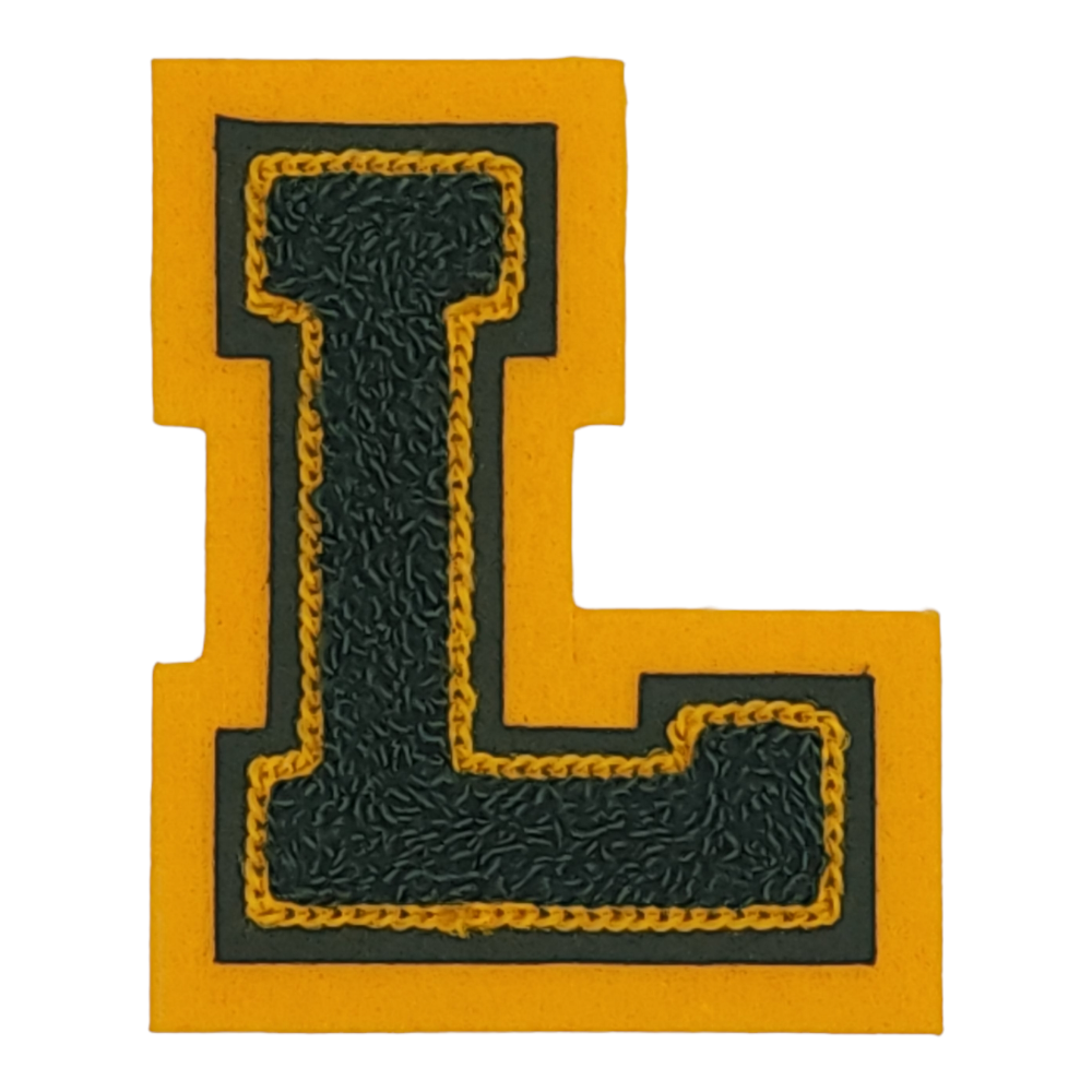 Letterman Jacket Chenille 3 inch letter L