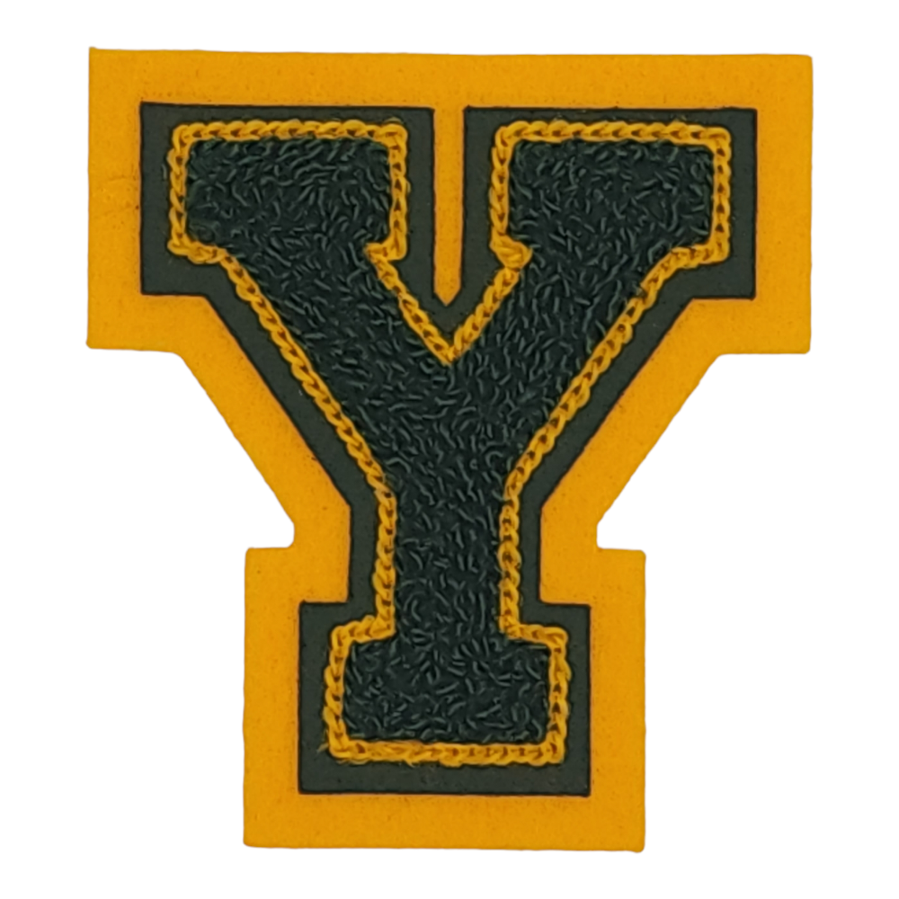 Letterman Jacket Chenille 3 inch letter Y