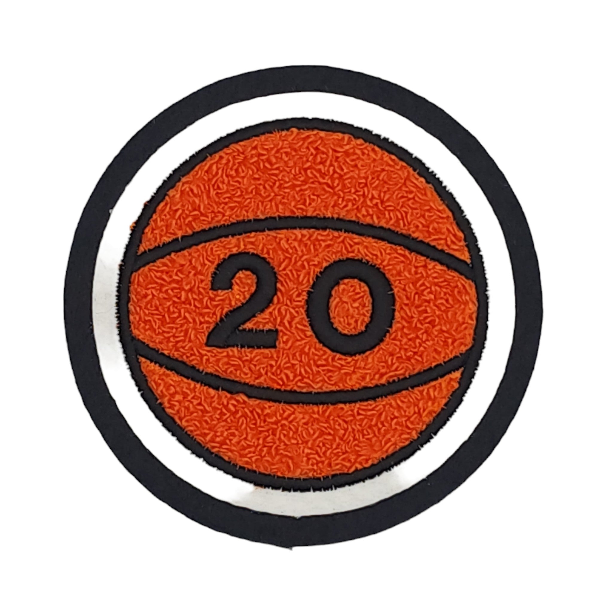 Chenille Basketball Number Patch
