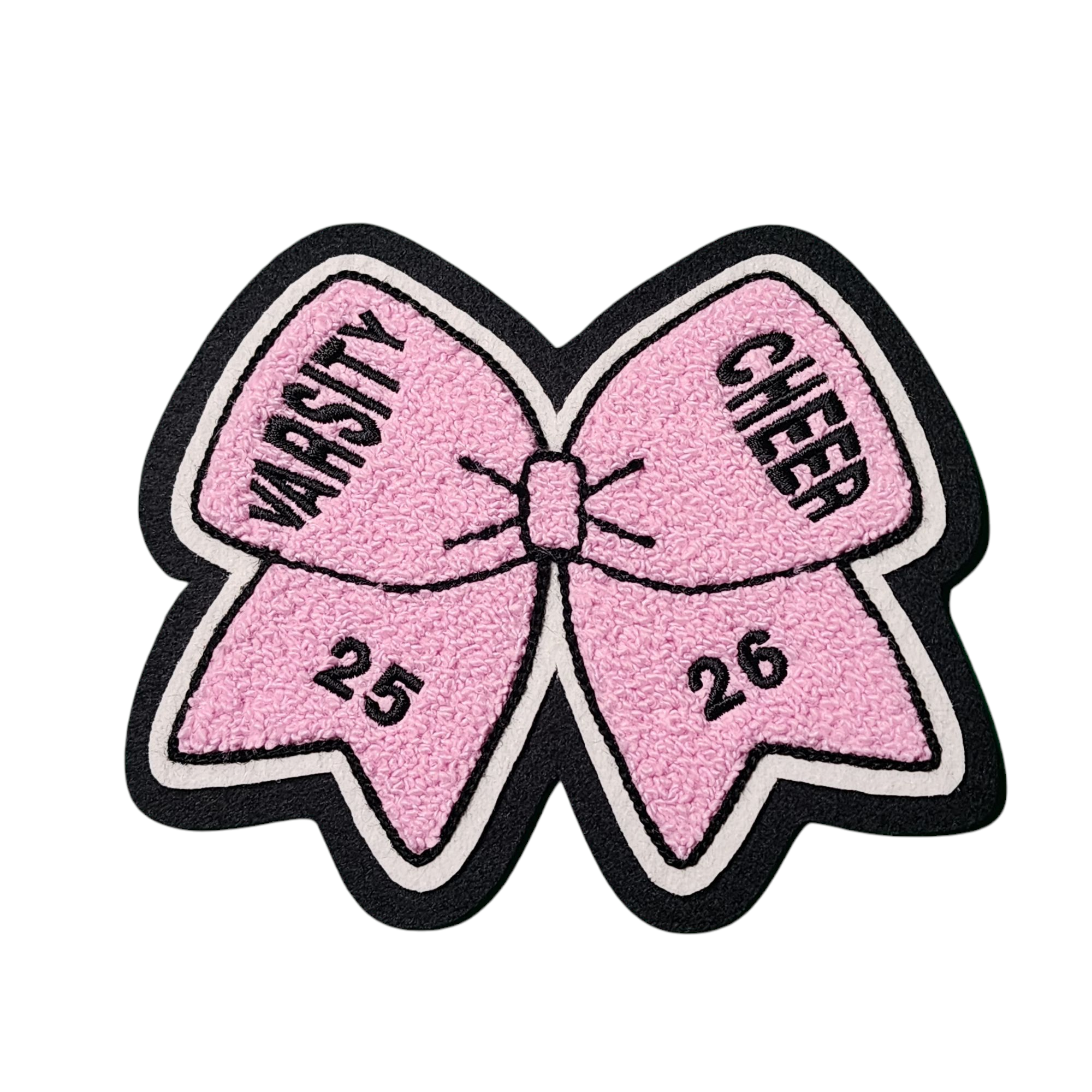 Chenille Letterman Jacket Cheerleader Bow