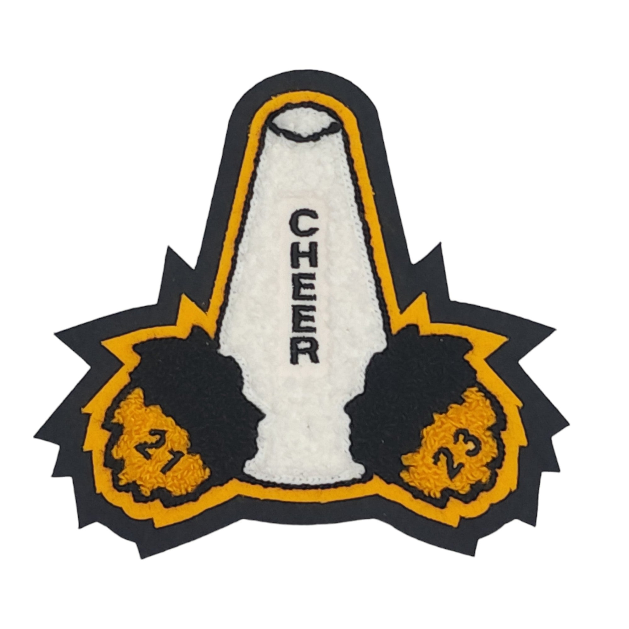 Chenille Megaphone Pom Pom With Year Dates