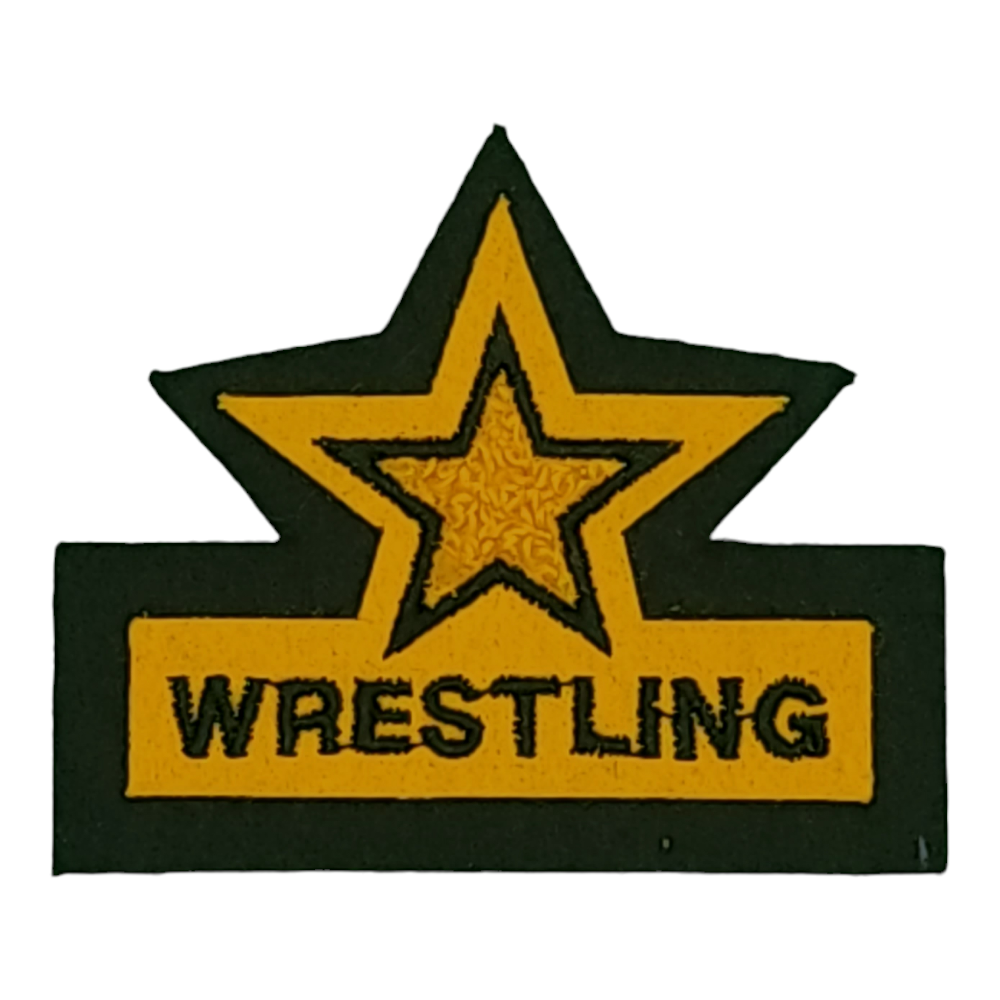 Chenille Wrestling Star Patch