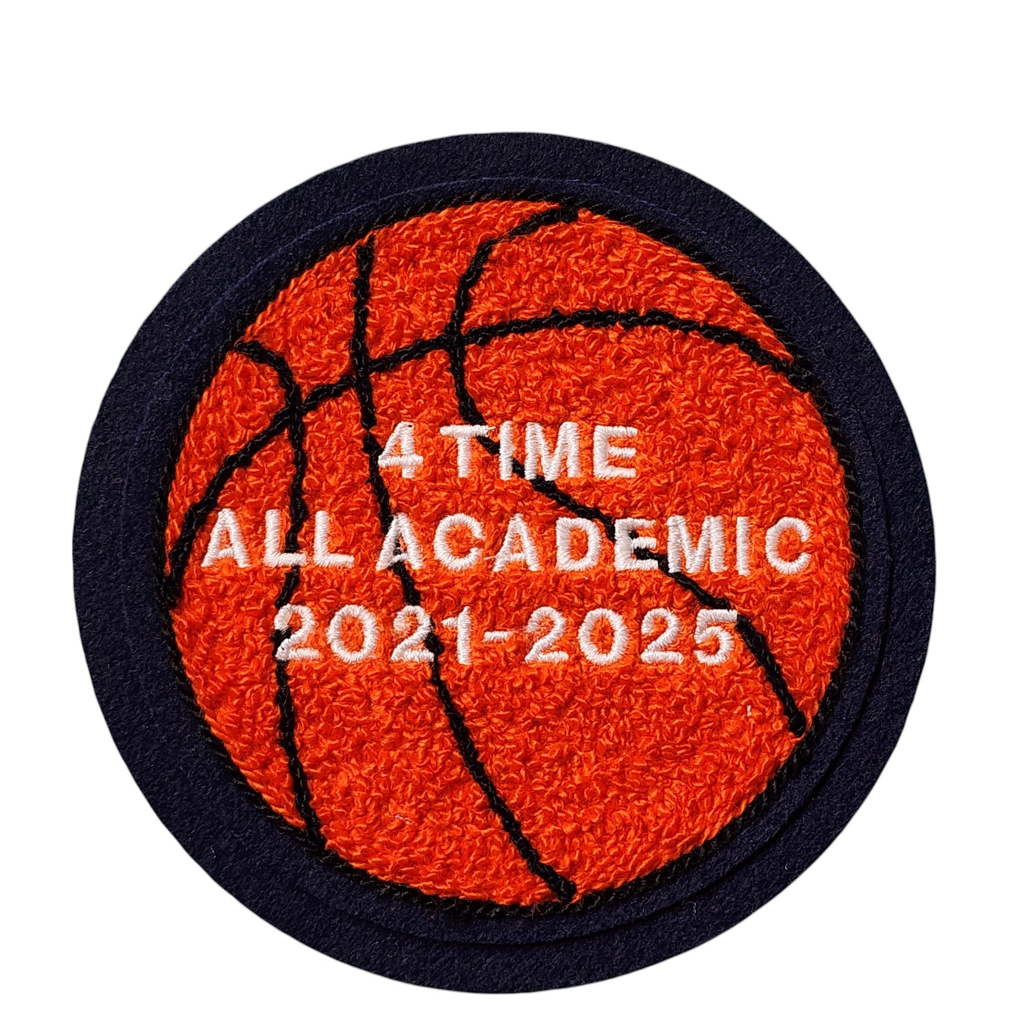 Chenille Basketball Letterman Jacket Patch