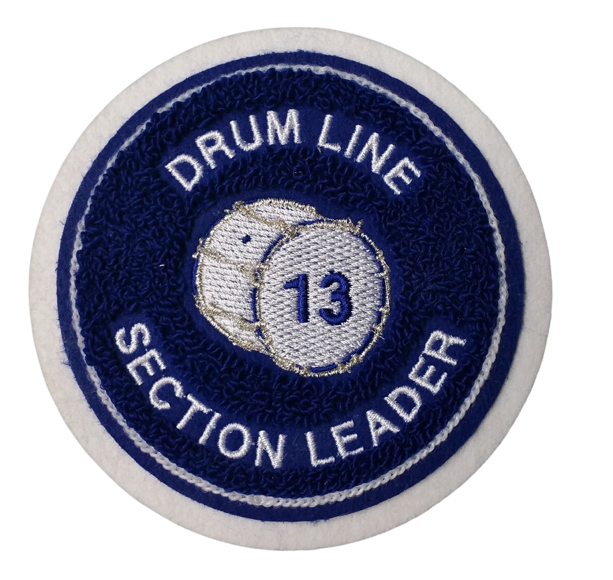 Round Chenille Patch With Drum Insert
