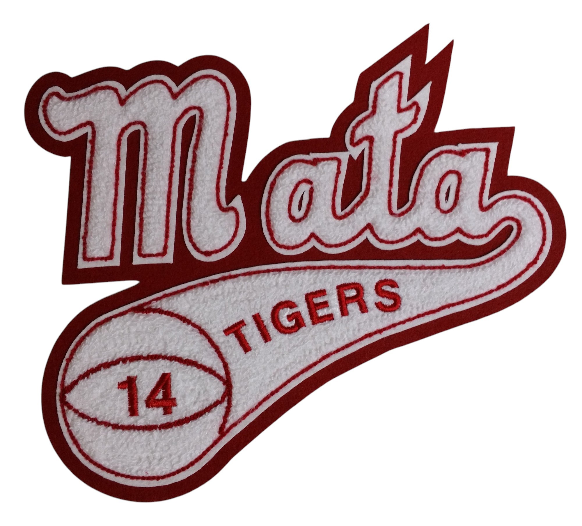 Chenille Letterman Jacket Script Name With Basketball Tail