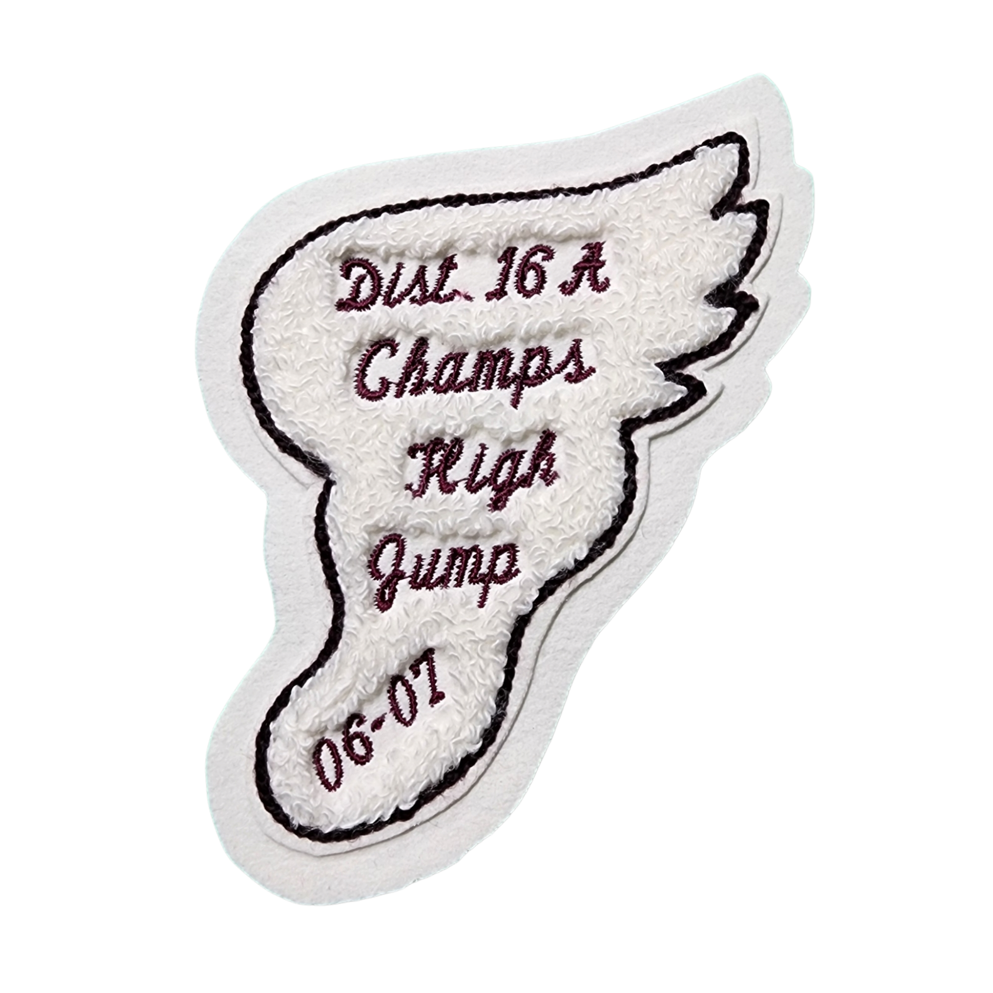 Chenille Letterman Jacket Track Foot Patch
