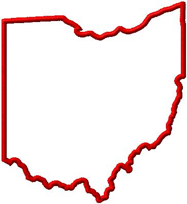 Chenille Ohio Letterman Jacket Patch