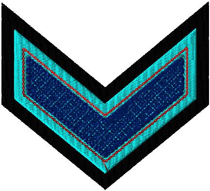 Chenille Letterman Jacket Single Chevron - 1" wide bar