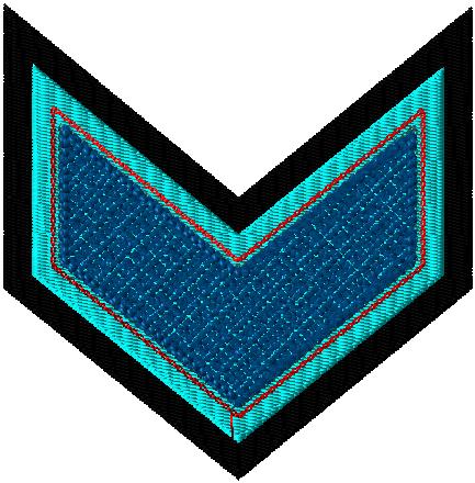 Chenille Letterman Jacket Single Chevron - 1.5" wide bar