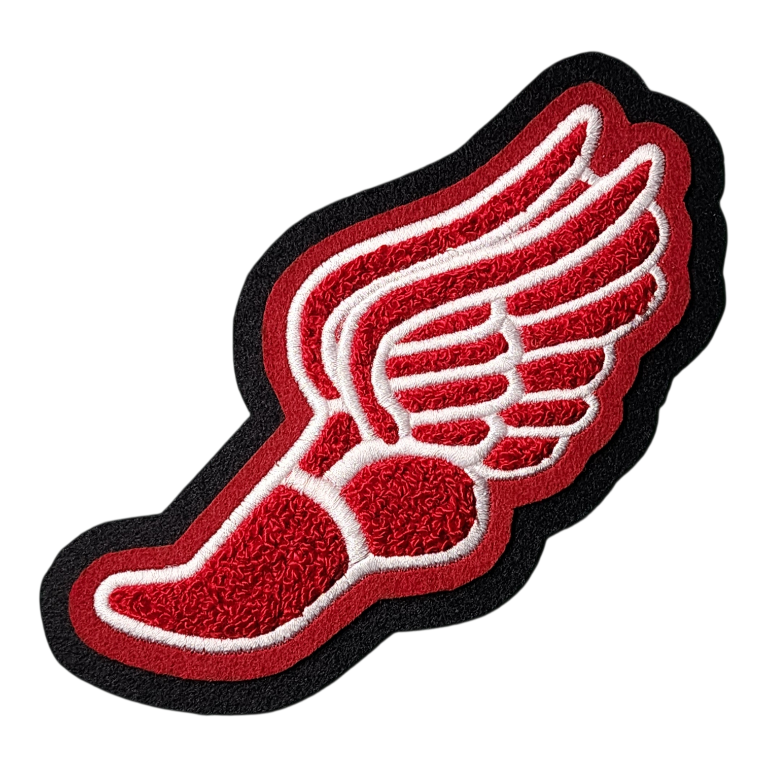 Chenille Letterman Jacket Detailed Three Color Wing Track Shoe
