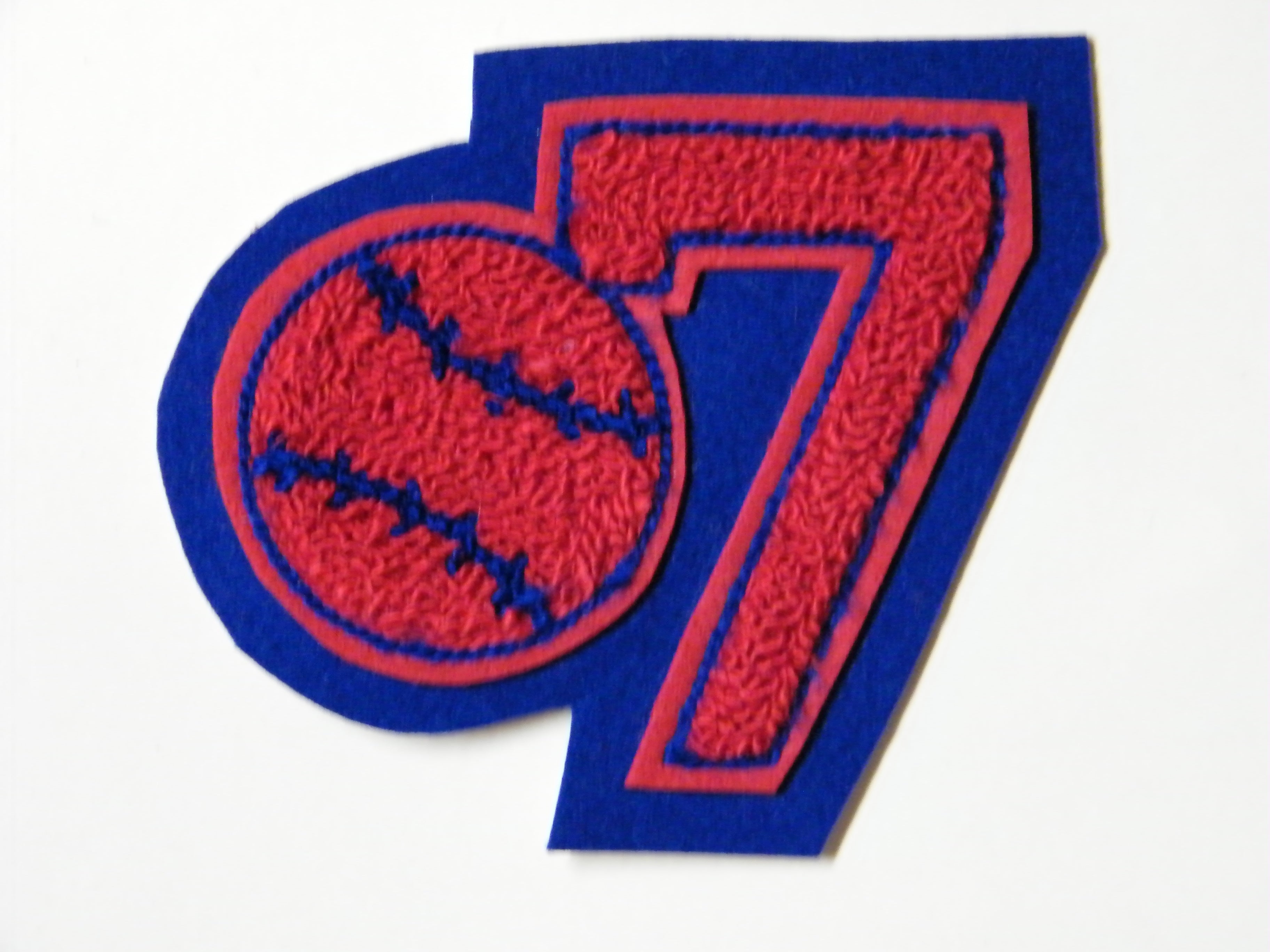 Chenille Letter Jacket Single Digit Sport Number