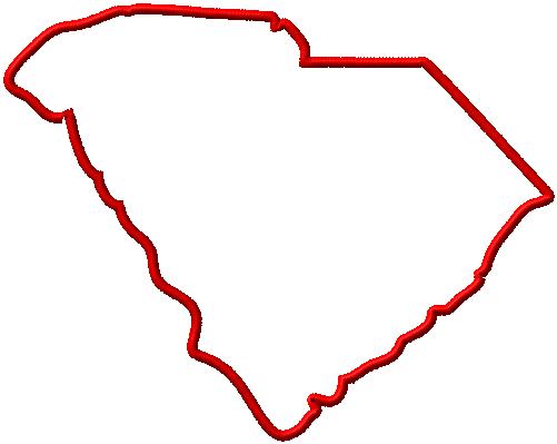 Chenille South Carolina Letterman Jacket Patch