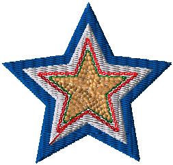 Chenille Letterman Jacket Star Patch P10099 - 4 My Jacket