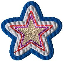 Chenille Letterman Jacket Star Patch P10099 - 4 My Jacket