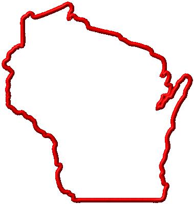 Chenille Wisconsin Letterman Jacket Patch