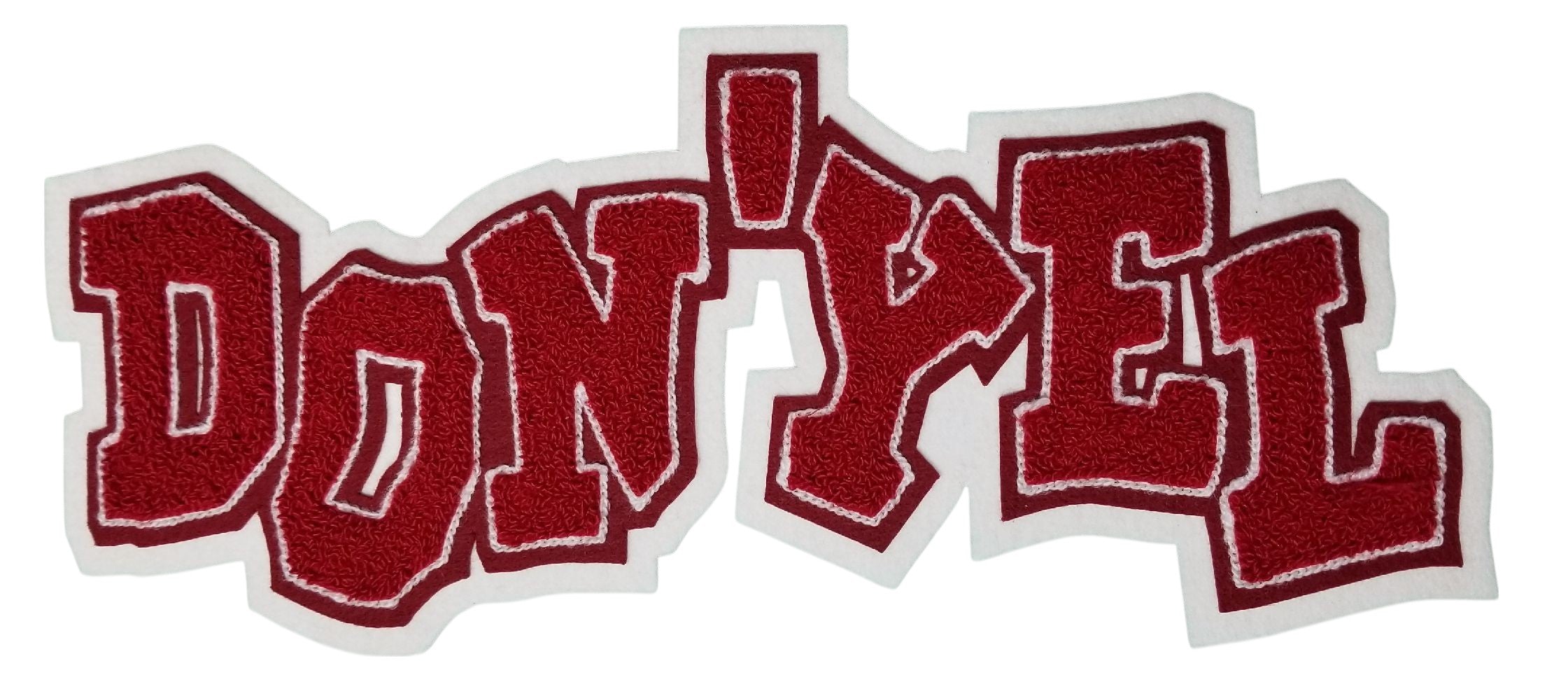 Chenille Letterman Jacket Crazy Block Name
