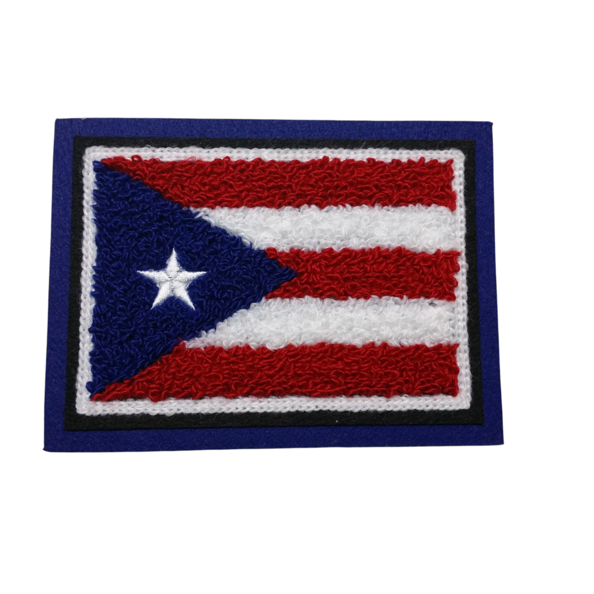Chenille Puerto Rico Flag