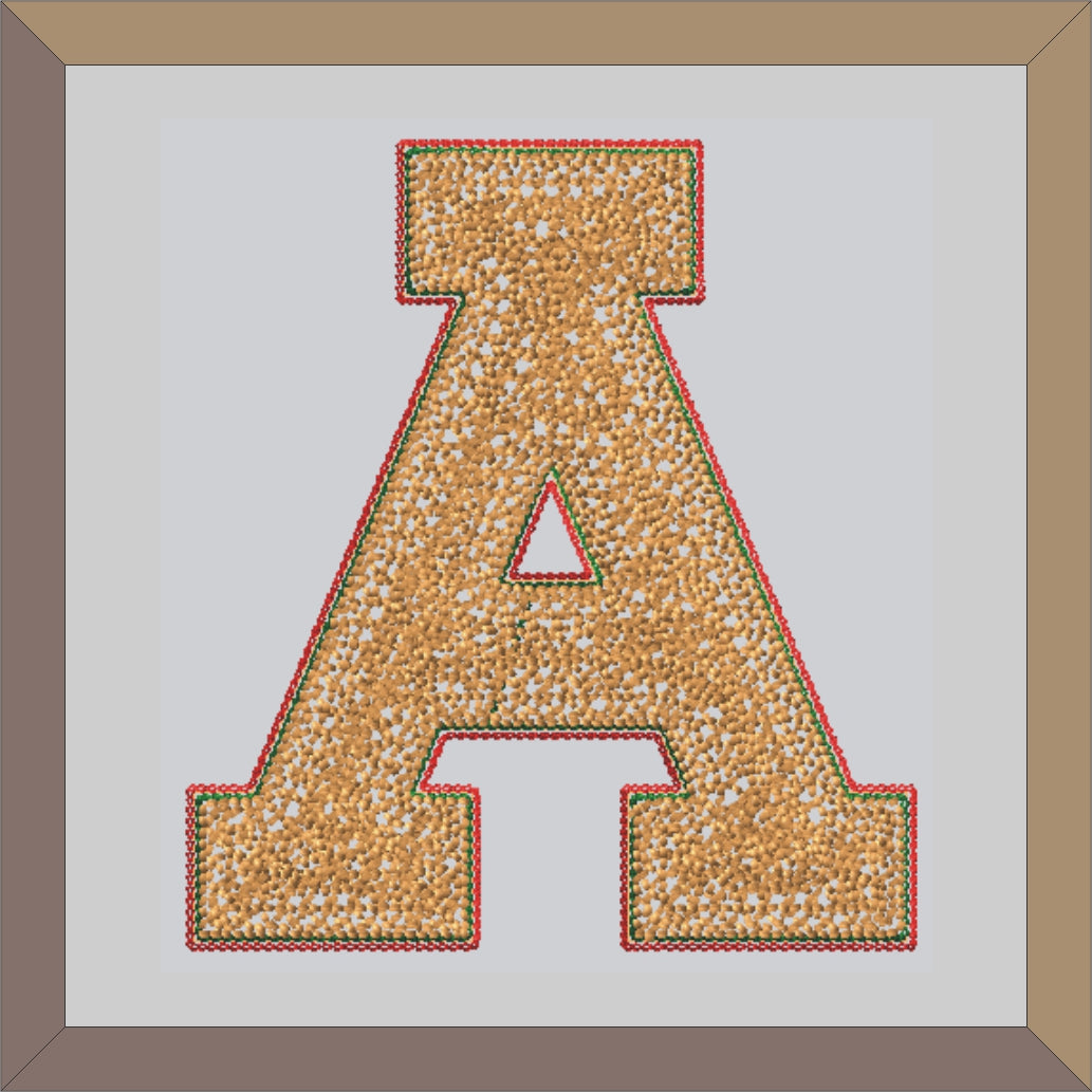 Chenille Letter Patches For Varsity Jackets - L16D - 4 My Jacket