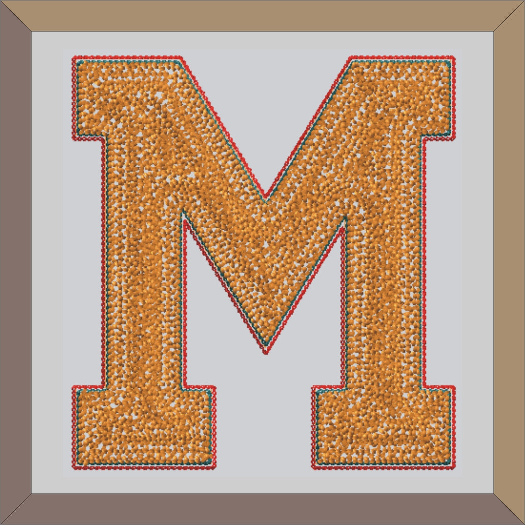Chenille Letter Patches For Varsity Jackets - L16D - 4 My Jacket