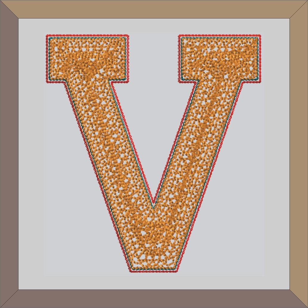 Chenille Letter Patches For Varsity Jackets - L16D - 4 My Jacket