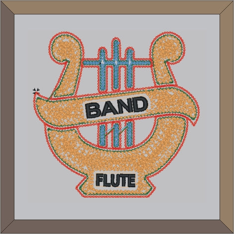 Chenille Music Lyre Letterman Jacket Patch P10066 - 4 My Jacket