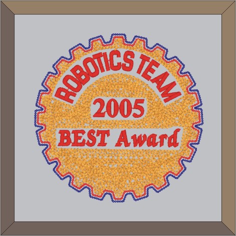 Chenille Robotics Letterman Jacket Patch