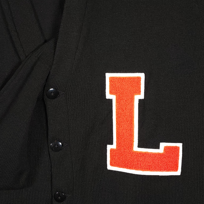 Sweater with Chenille Letter