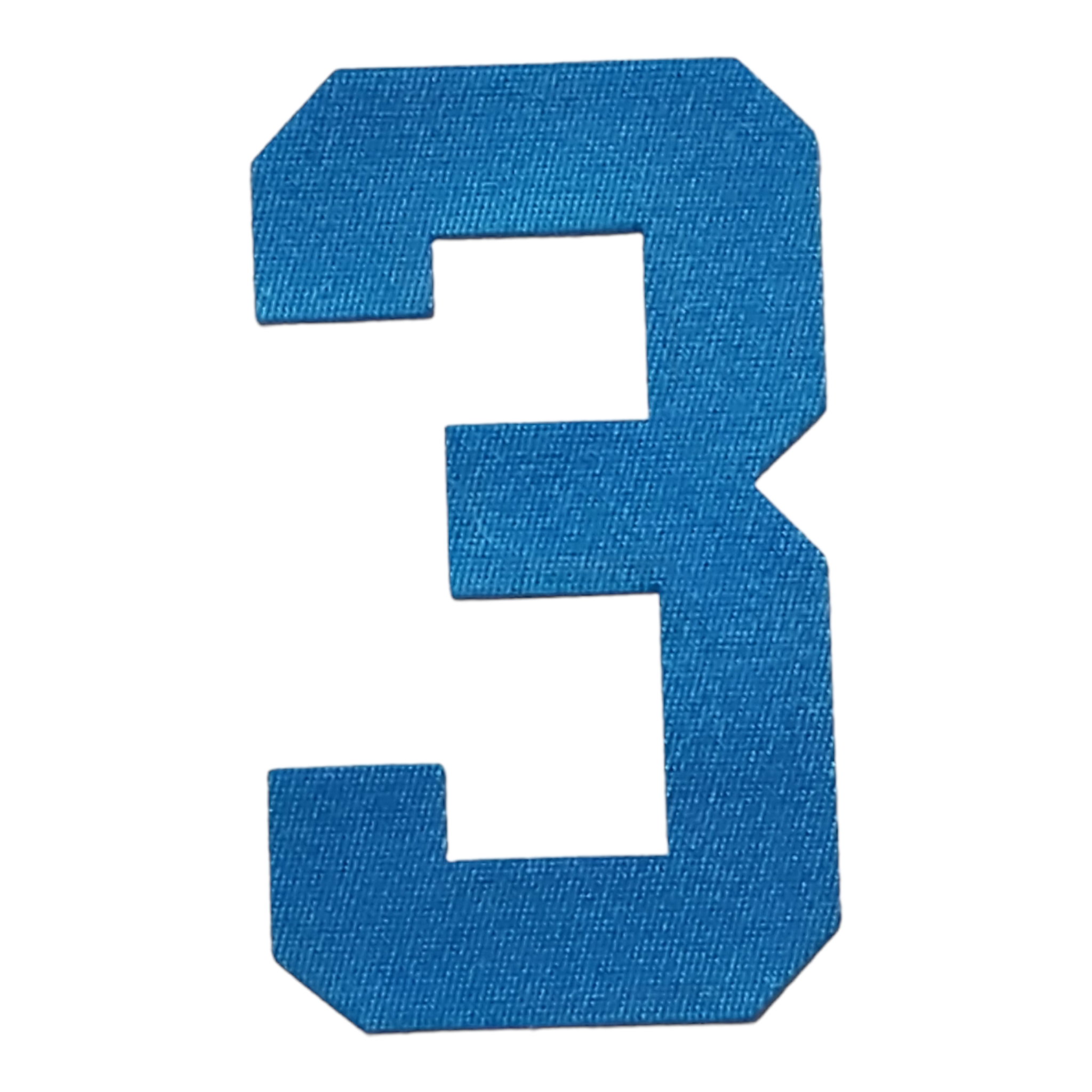 Single 3 inch tackle twill number 3