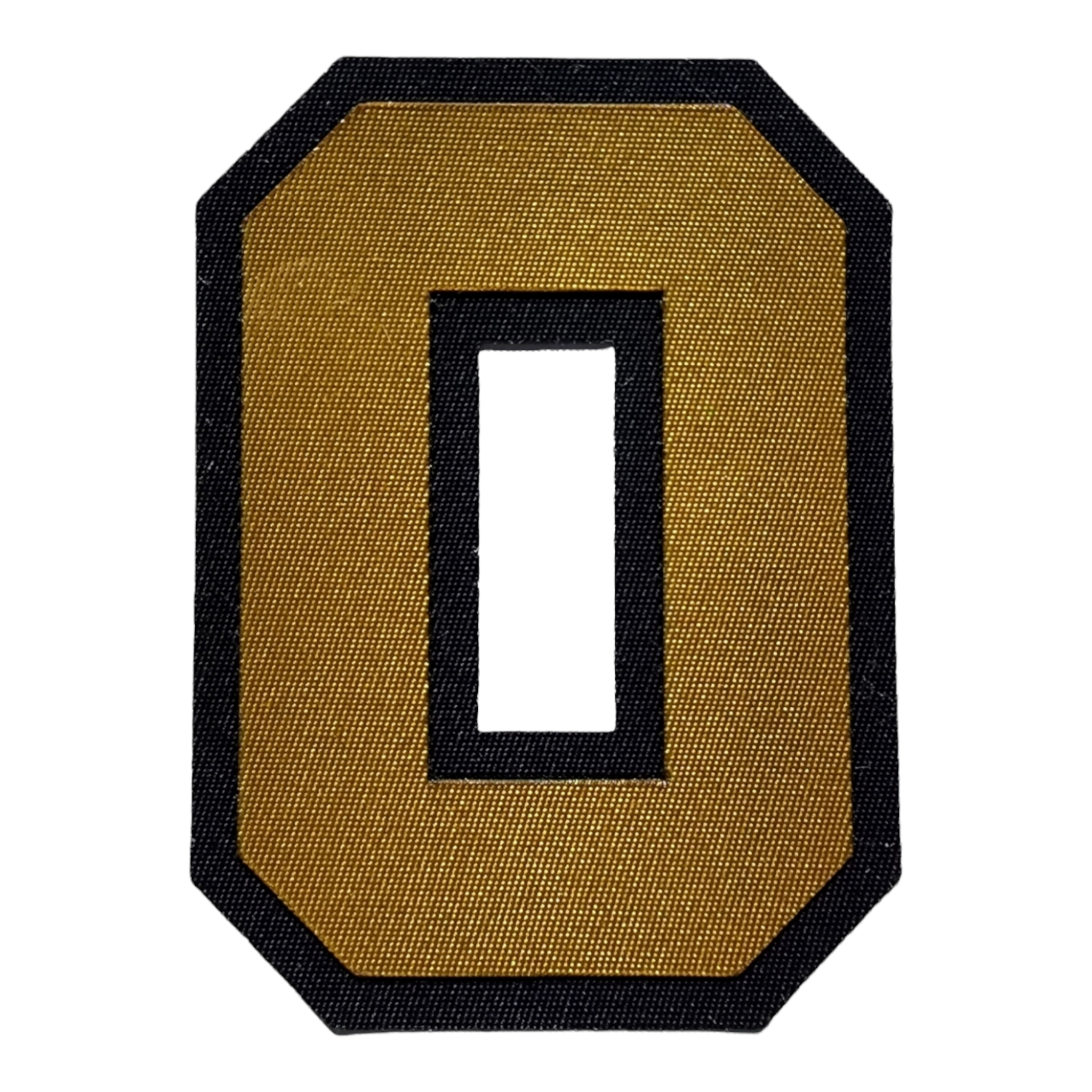 3 inch 2 color tackle twill number 0