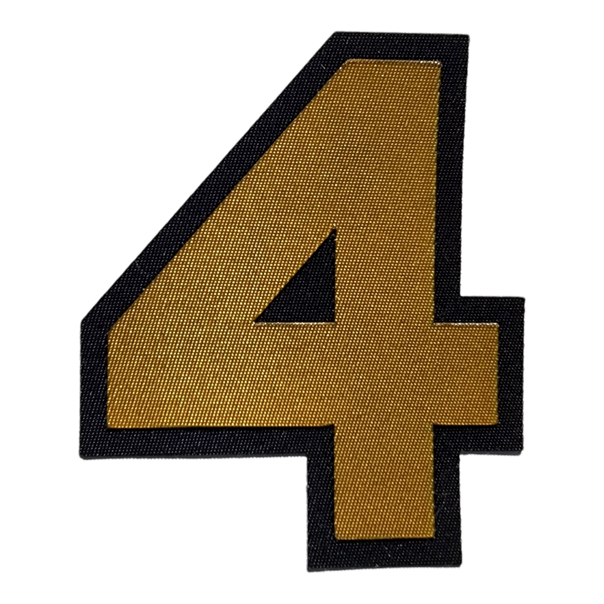 3 inch 2 color tackle twill number 4