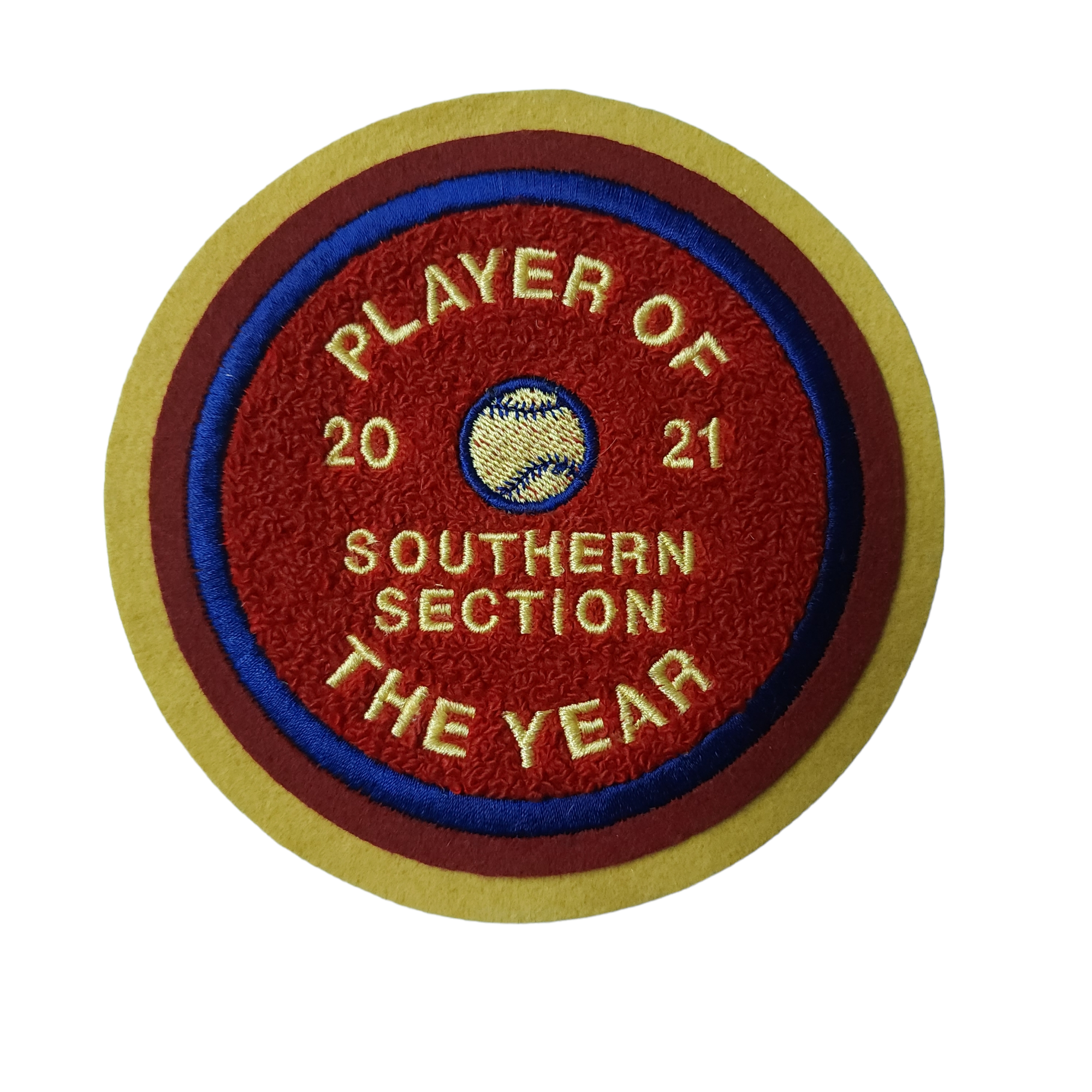 Chenille Round Patch With Lettering And Insert