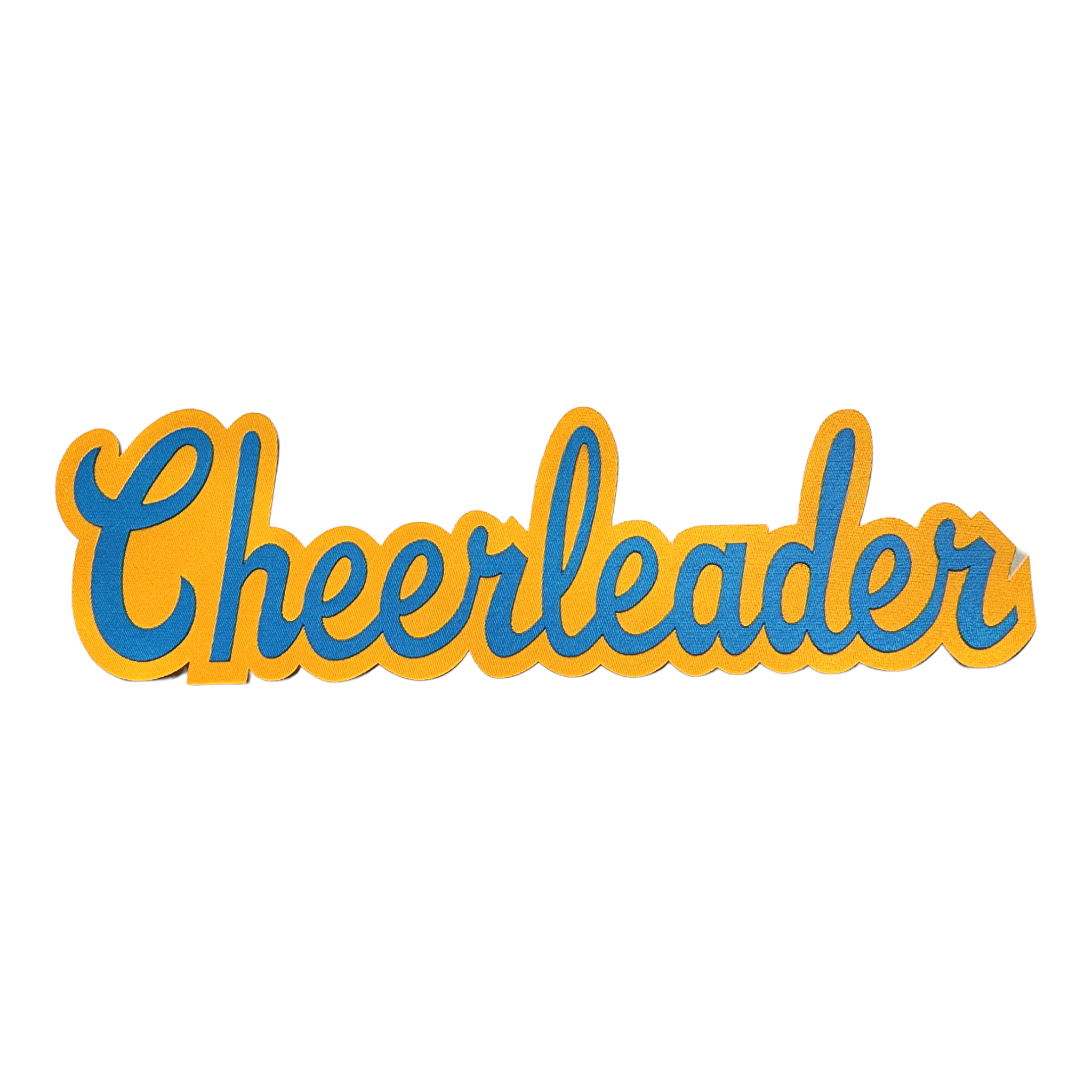 Two-Color Tackle Twill Cheerleader Word