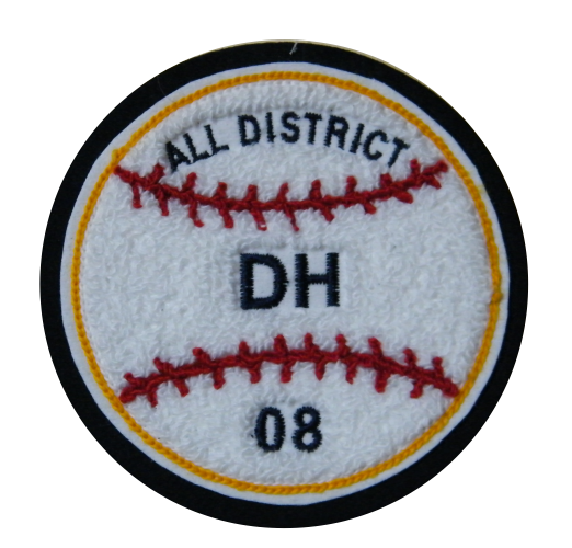 Custom Embroidered Baseball Ball Patch - Sport Team Varsity Jacket Sew on Round Patches