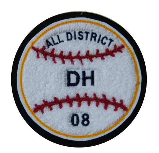 Chenille Baseball Letterman Jacket or Sweater Patch