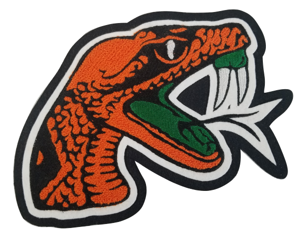Chenille Letterman Jacket Snake Mascot