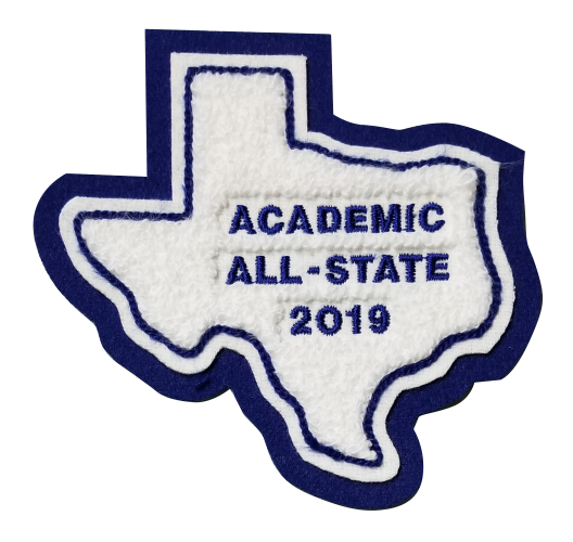 Chenille Letterman Jacket - Texas State Patch