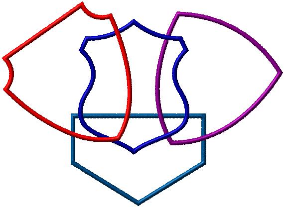 Chenille Letterman Jacket Patch Shapes