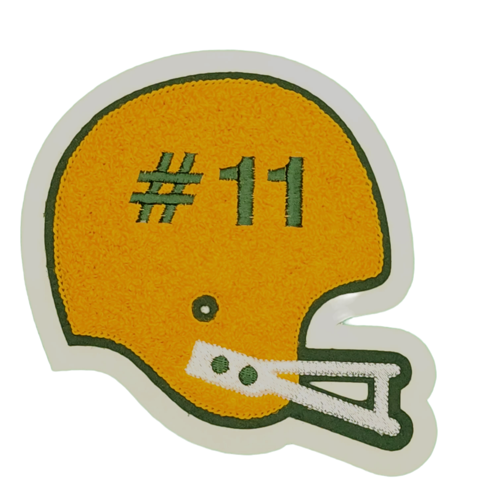 Chenille Football Helmet Letterman Jacket Patch P10470 - 4 My Jacket