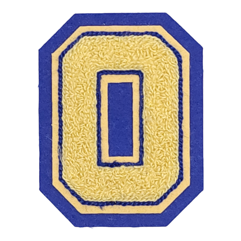 Chenille Three Inch Individual Bold Letterman Jacket Numbers - FN