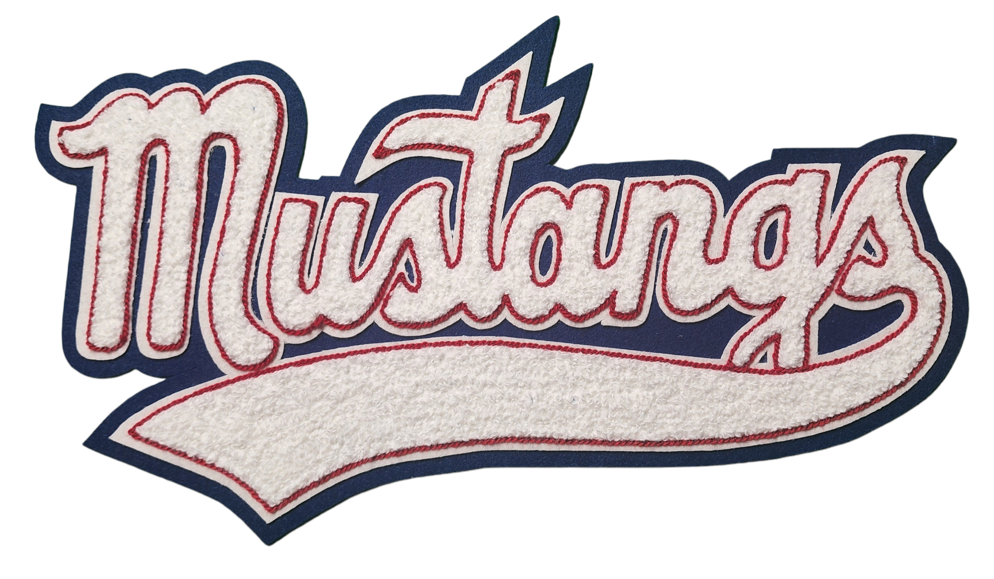 Chenille Grapevine Letterman Jacket Mustangs Name