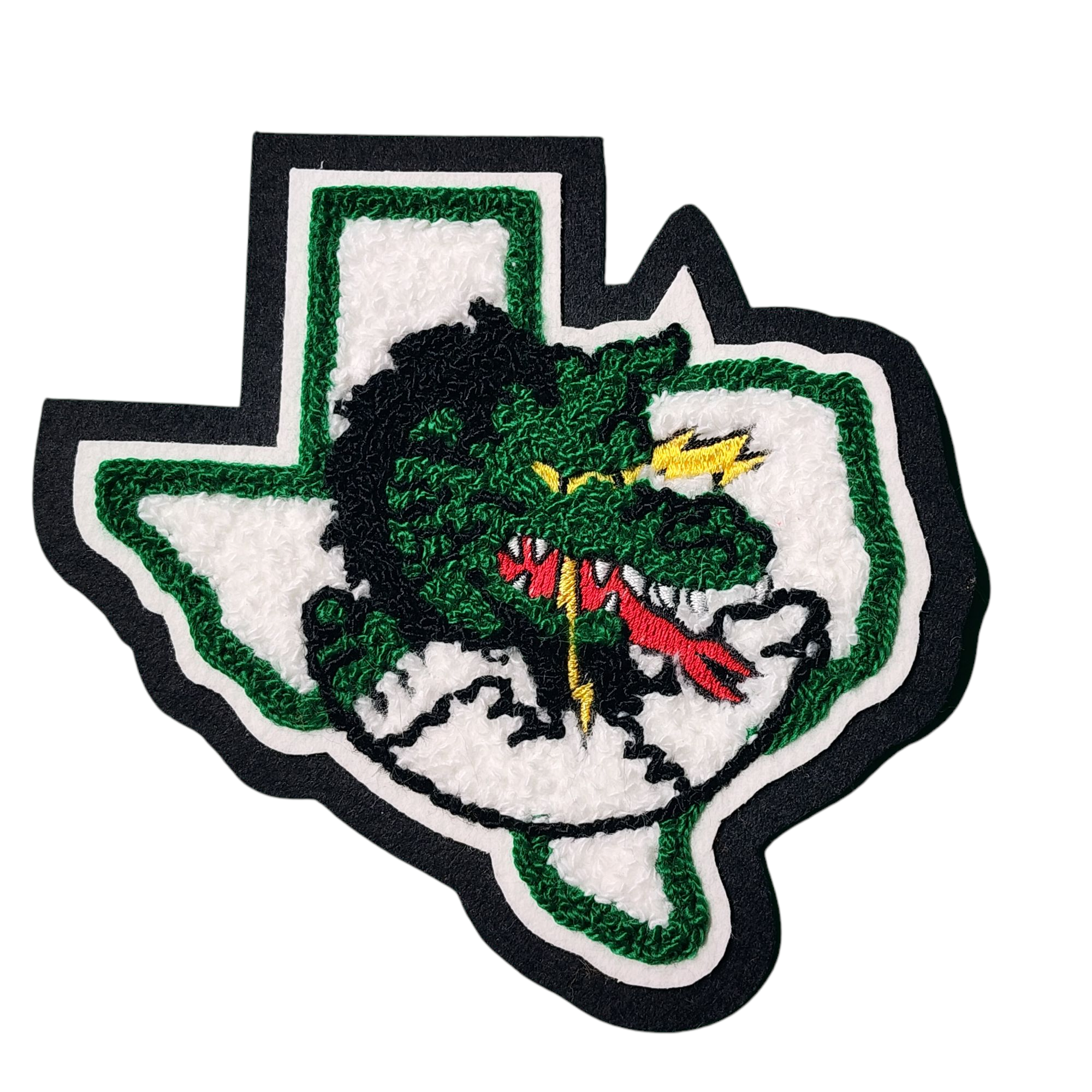 Chenille Southlake Letterman Jacket 5 Color Dragon Mascot