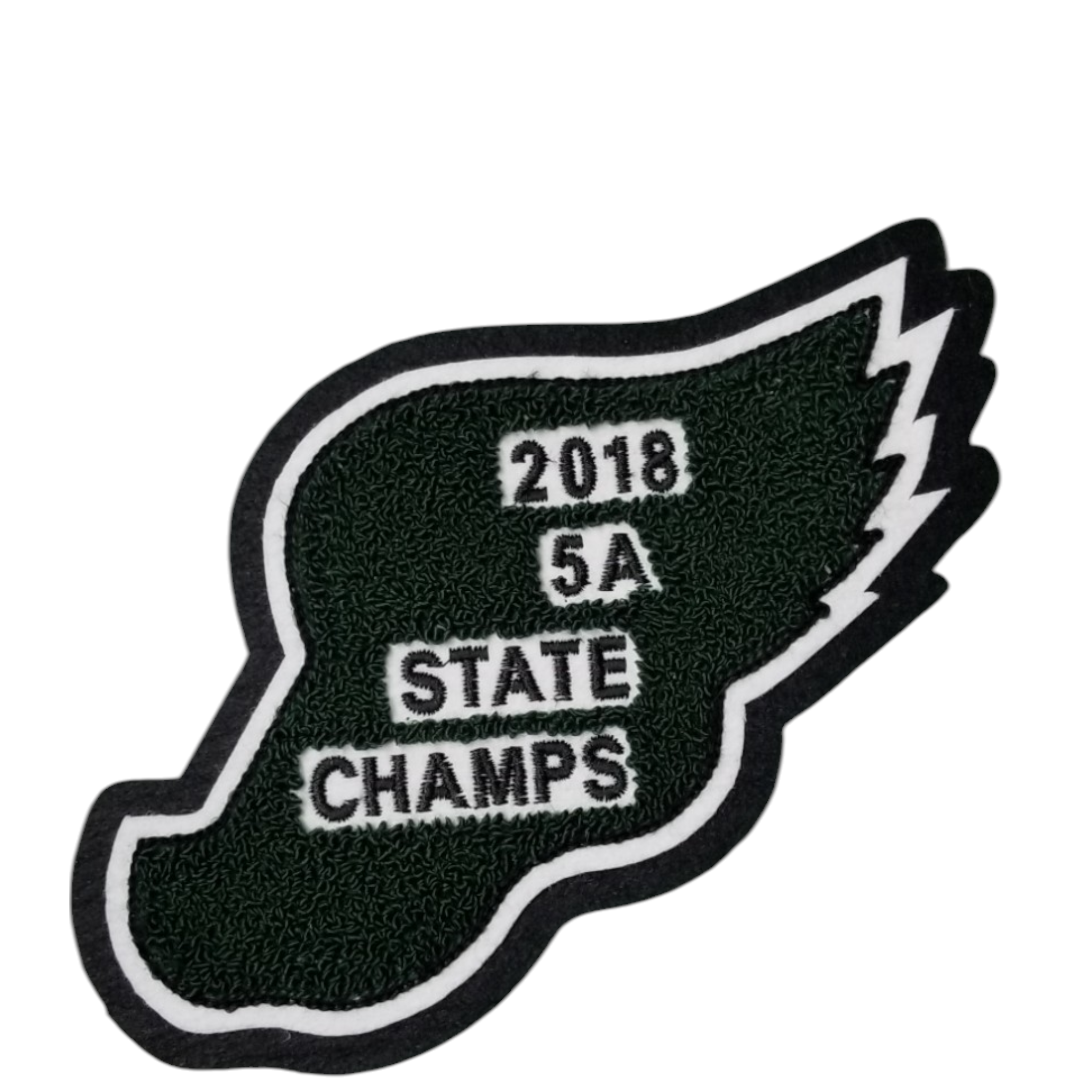 Chenille Letterman Jacket Fat Track Patch
